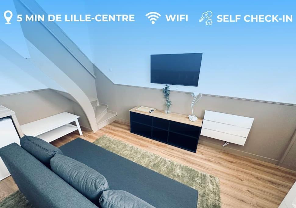 Nouveau! Centre Lille T3 Avec Wifi, Tv, Netflix Esterno foto